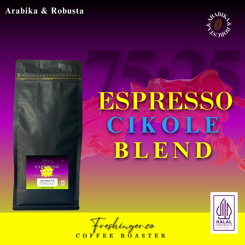

ESPRESSO Arabika HOUSE BLEND 75% - 25% ROBUSTA 500gra