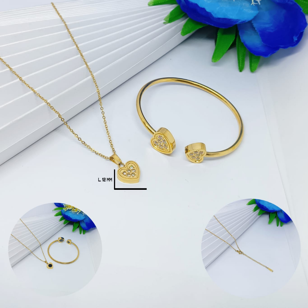 KALUNG + GELANG KESEHATAN PRIA & WANITA QUANTUM MAGNET