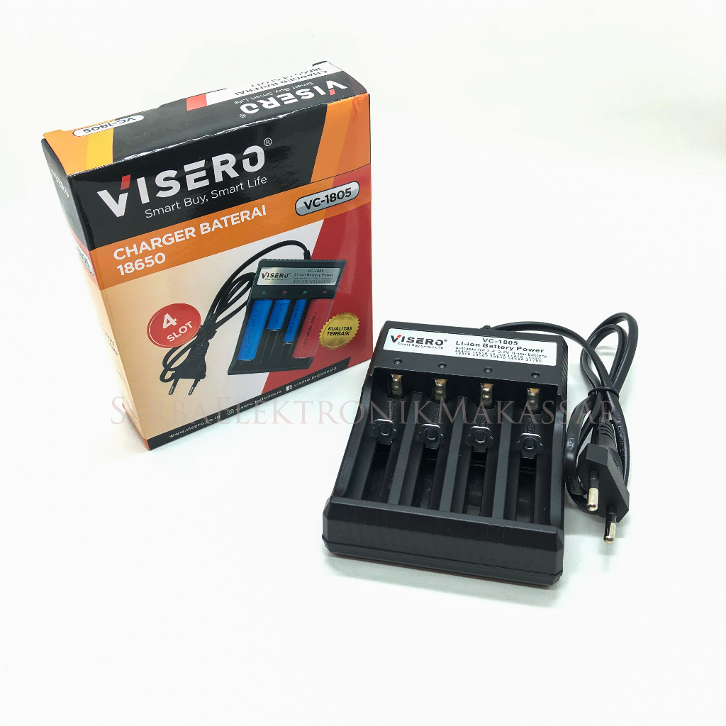 Charger Batt 18650 2slot 4slot Cas Baterai 18650