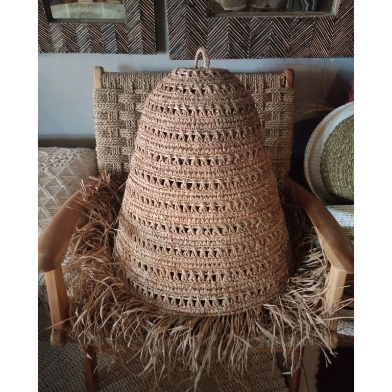 Lampu gantung anyaman agel | Kap lampu gantung | lampu anyaman | kap anyaman