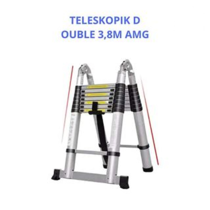 TANGGA TELESKOPIK DOUBLE 3,8M AMG