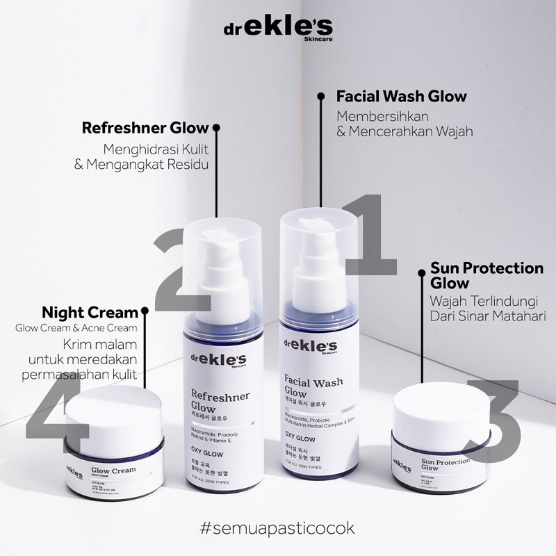 PAKET GLOW dr Ekles Skincare by dr Ekles | untuk mencerahkan 1000% ORIGINAL