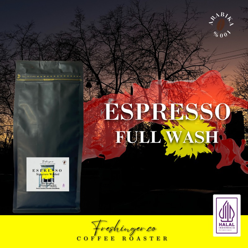 

BIJI KOPI BUBUK ARABIKA ESPRESSO Full Washed 1kg
