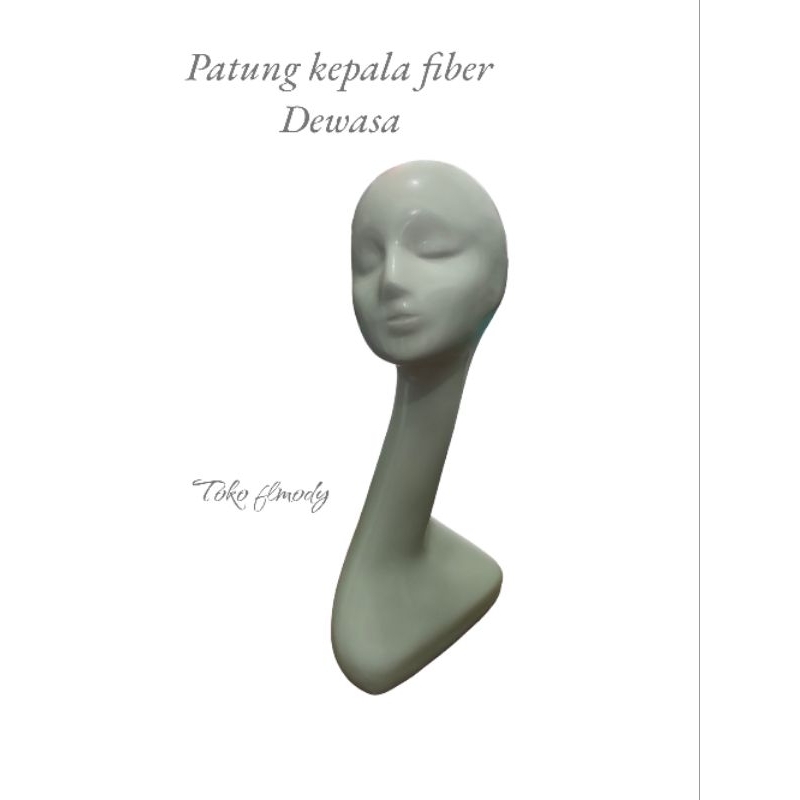 Patung kepala Soang Dewasa (per pcs) / Manekin/ Patung Kepala Leher Panjang Bahan Fiberglass Glossy