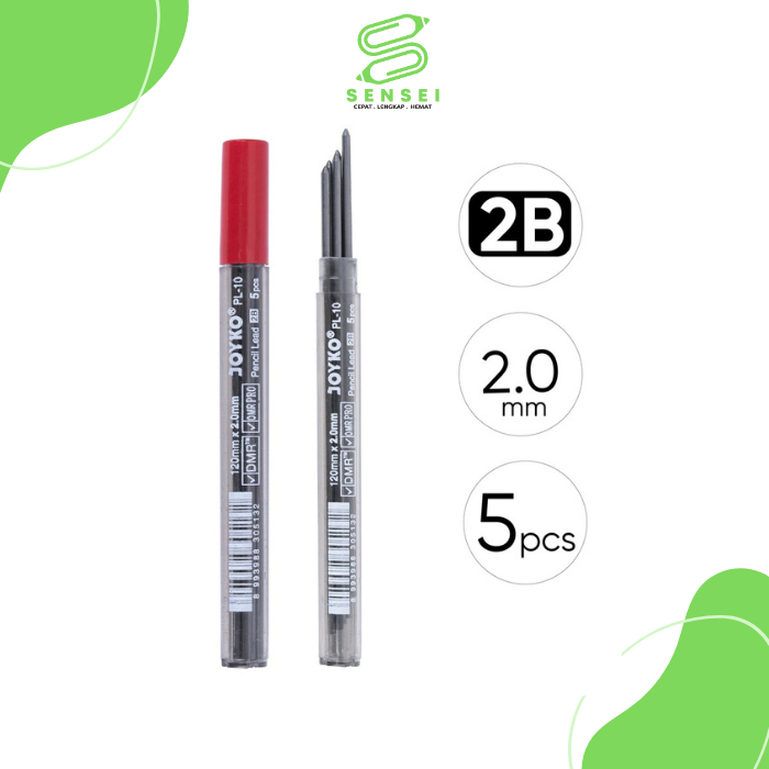 

Isi Pencil Lead Isi Pensil Mekanik Joyko PL-10 2B 2.0 mm