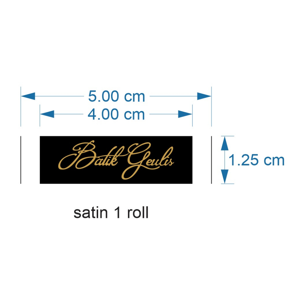 label print satin BATIK GEULIS