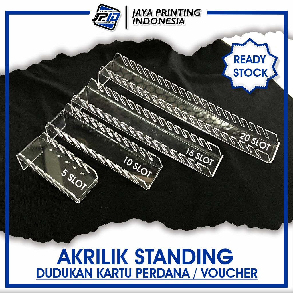 

STANDING KARTU AKRILIK 3,3 CM - DUDUKAN KARTU PERDANA VOUCHER