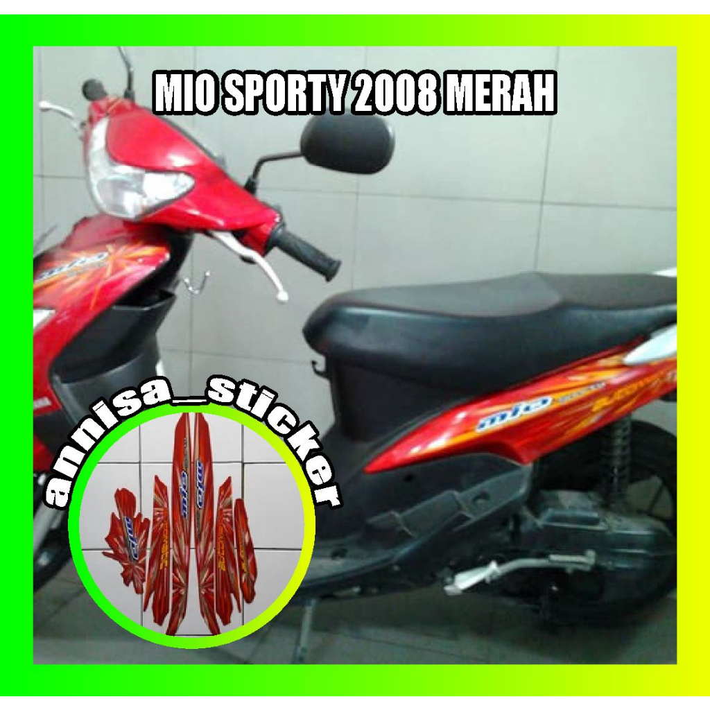 striping lis mio sporty 2008 merah