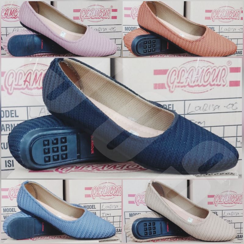 Sepatu Flat Rajut Wanita GLAMOUR Original