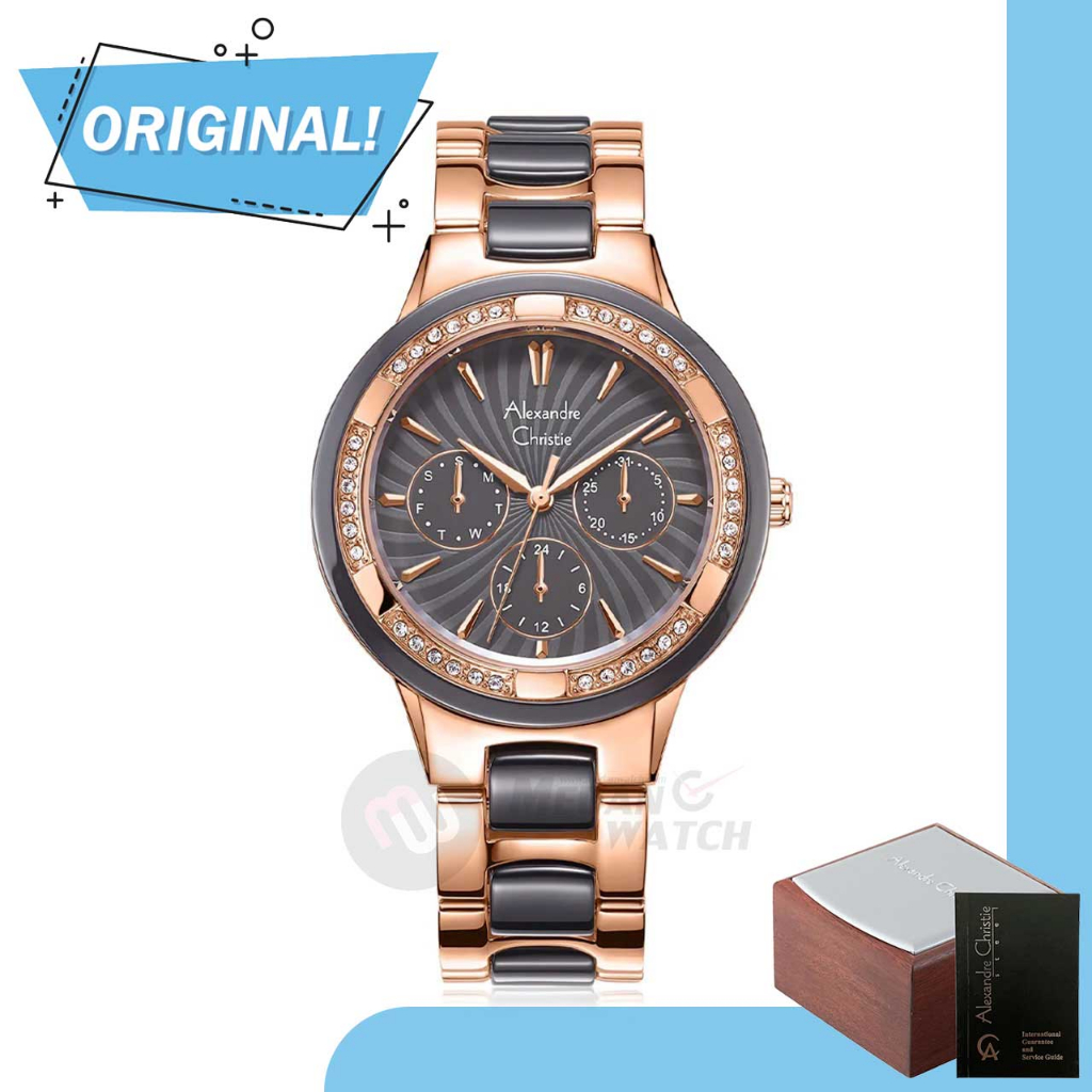 Jam Tangan Wanita Analog Alexandre christie 2299BF AC2299 AC 2299 BF 2299 BFBRGGR Original Garansi R