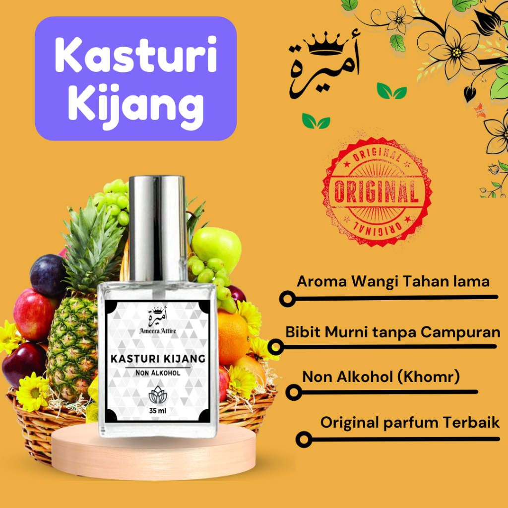 Parfum KASTURI KIJANG - Minyak Wangi Arab NON ALKOHOL - Bibit Arabian Parfum Asli Parfum Sholat