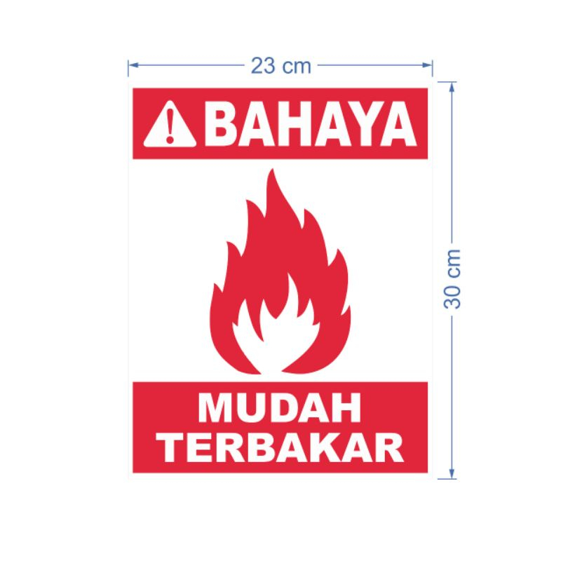 STIKET BAHAYA MUDAH TERBAKAr