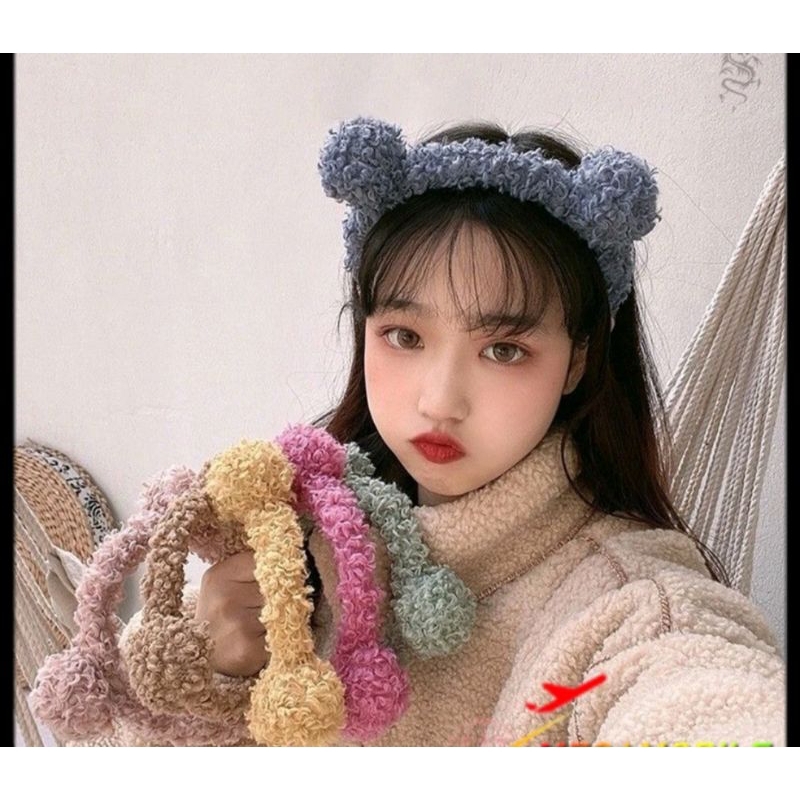 BANDO KOREA LUCU MOTIF TELINGA BERUANG