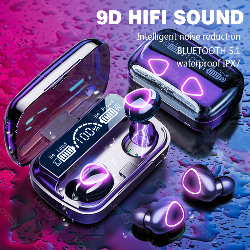 M10 TWS Bluetooth Earphone with Mic HiFi Stereo Wireless Earphone Bluetooth Earbuds Gaming Headset B