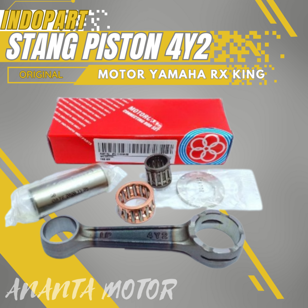 CONNECTING ROD SET STANG PISTON RXK RXK NEW INDOPART 4Y2-11650-00 STANG SEHER RXK INDOPART