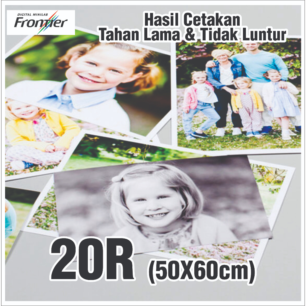 CETAK FOTO 20R ukuran 50x60 cm