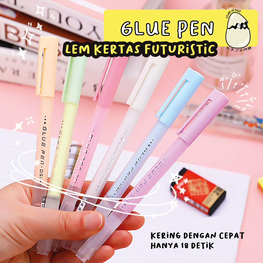 

Glue Pen Aesthetic l Lem Bolpen l Glue Pen Cute l Lem Kertas Pastel l Lem Terlengket Paling Lengket