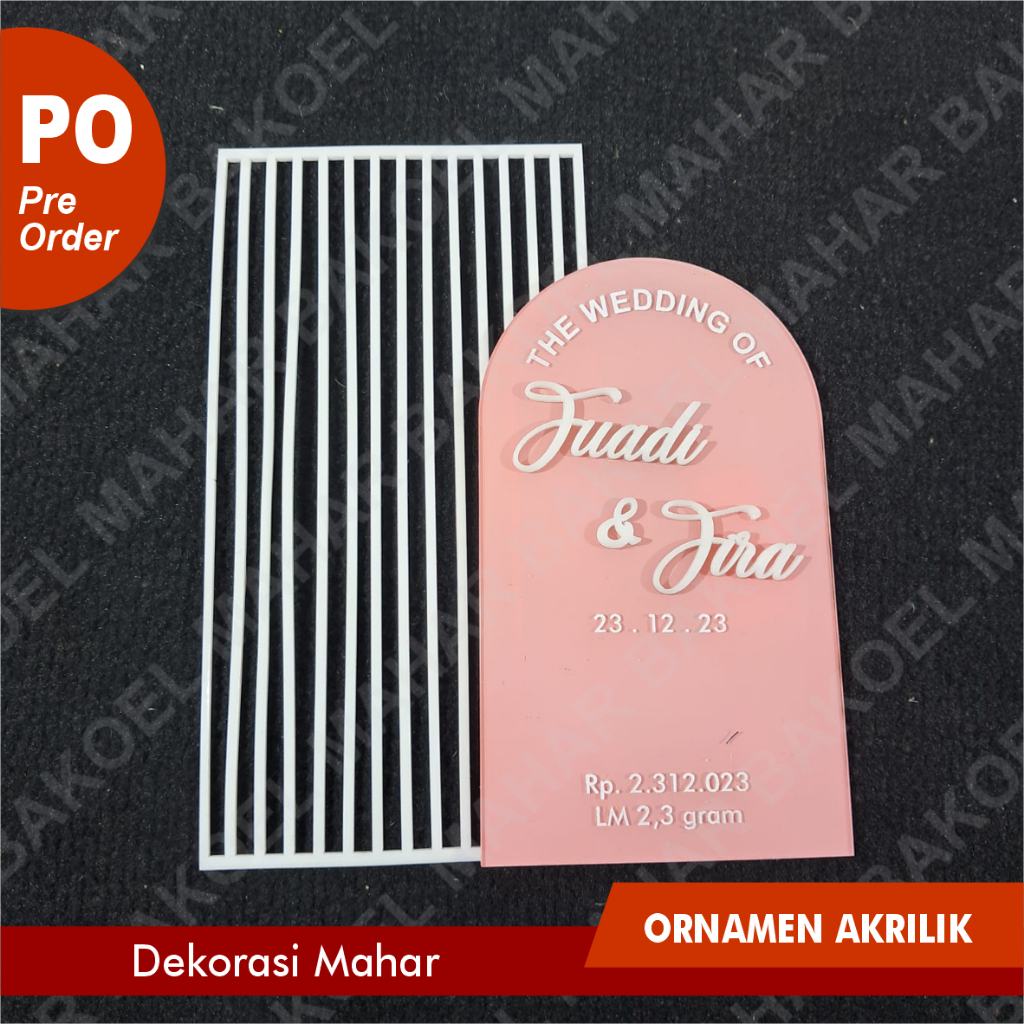AKRILIK WARNA ORNAMEN MAHAR / ISIAN MAHAR AKRILIK