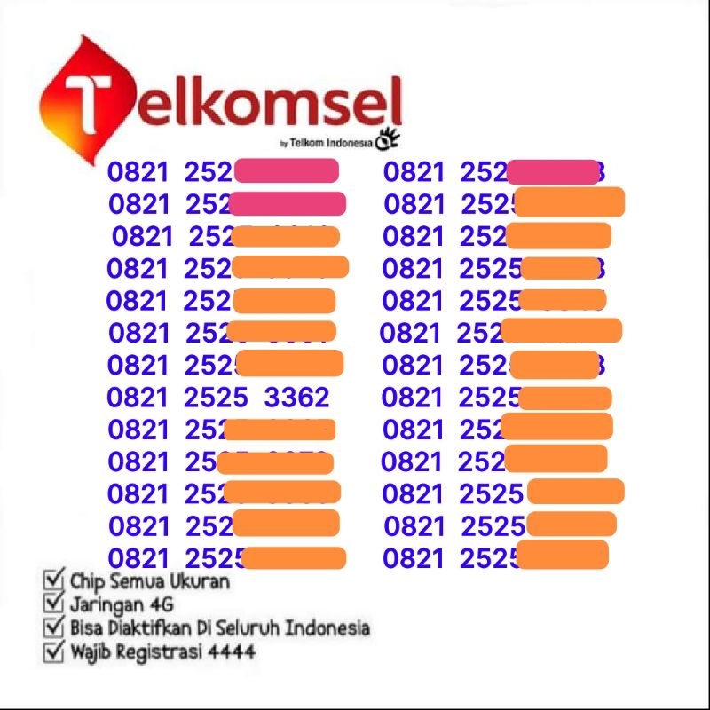 Nomor Cantik Simpati - Nomor Cantik Telkomsel - Nomer Cantik Telkomsel - No Simpati Cantik