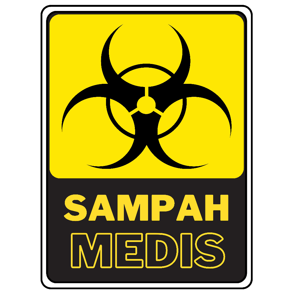Sticker Tempat Sampah Medis / Tempat Sampah Non-Medis