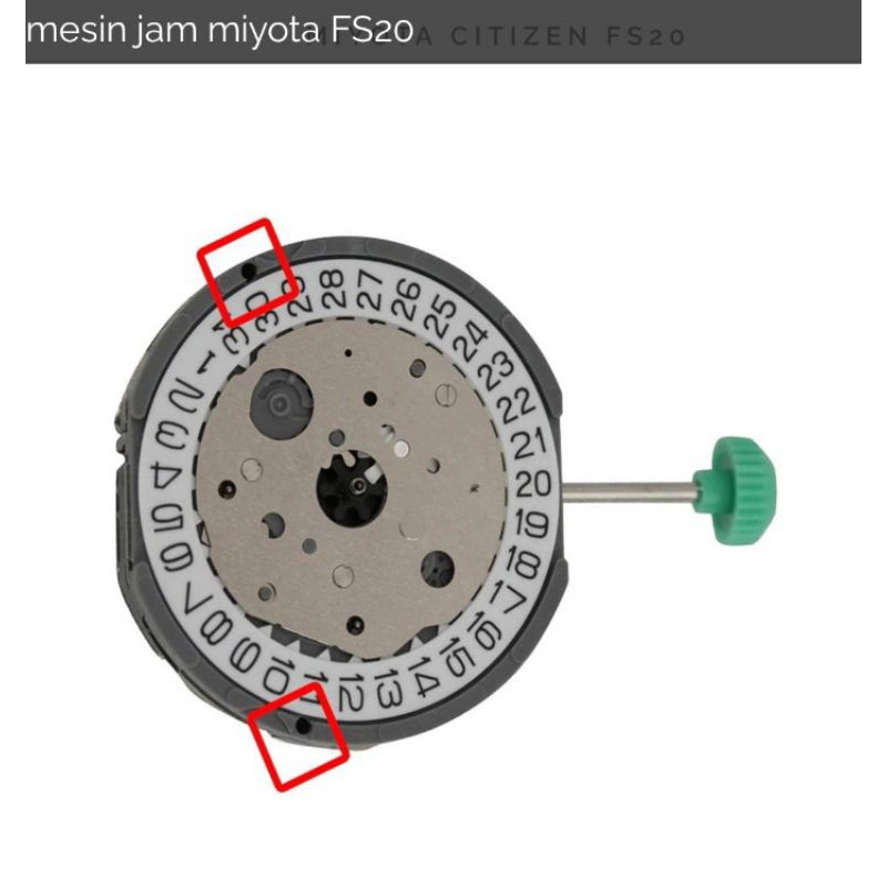 Mesin Jam Tangan Miyota FS20 FS 20 Chrono Original