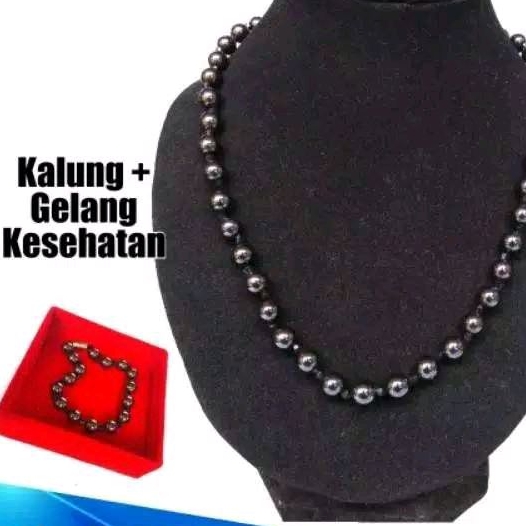 Kalung Kesehatan + Gelang Magnet Magnetic Pria Wanita