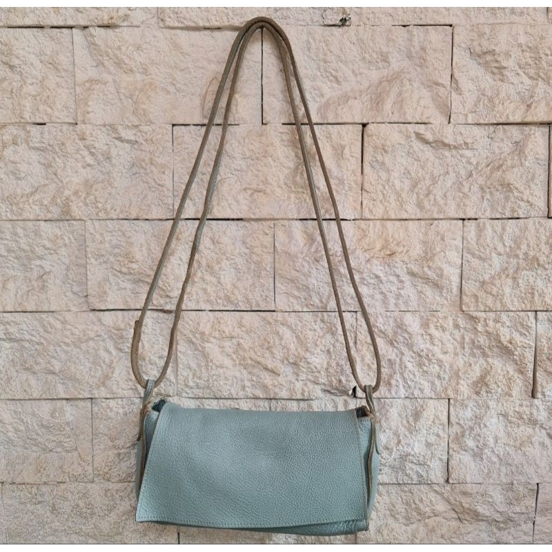 Preloved Sling Shoulder Bag Wherever You Go Baby Blue