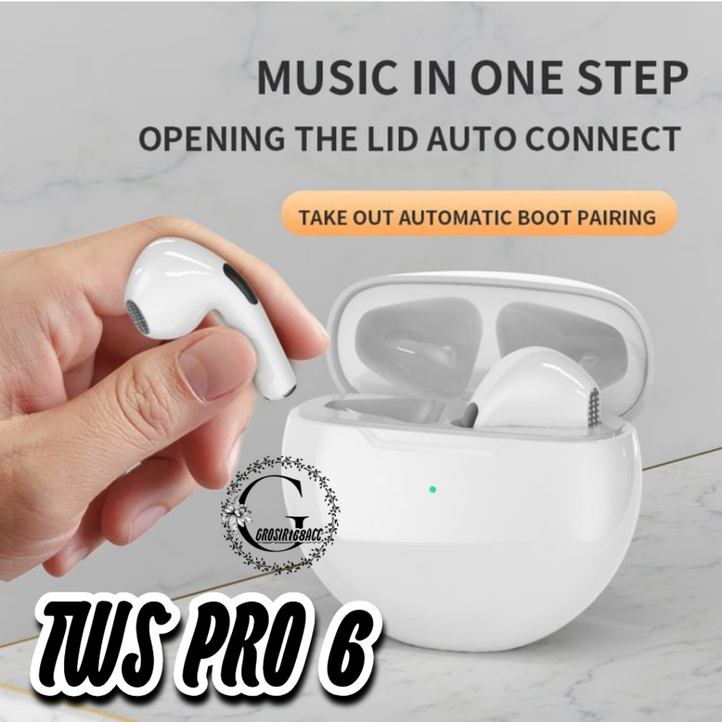 TWS PRO 6 HEADSET BLUETOOTH WIRELESS TWS