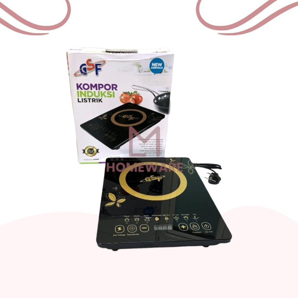 Kompor Induksi Listrik 1 Tungku / Kompor Listrik Low Watt GSF 3139 / Induction Stove