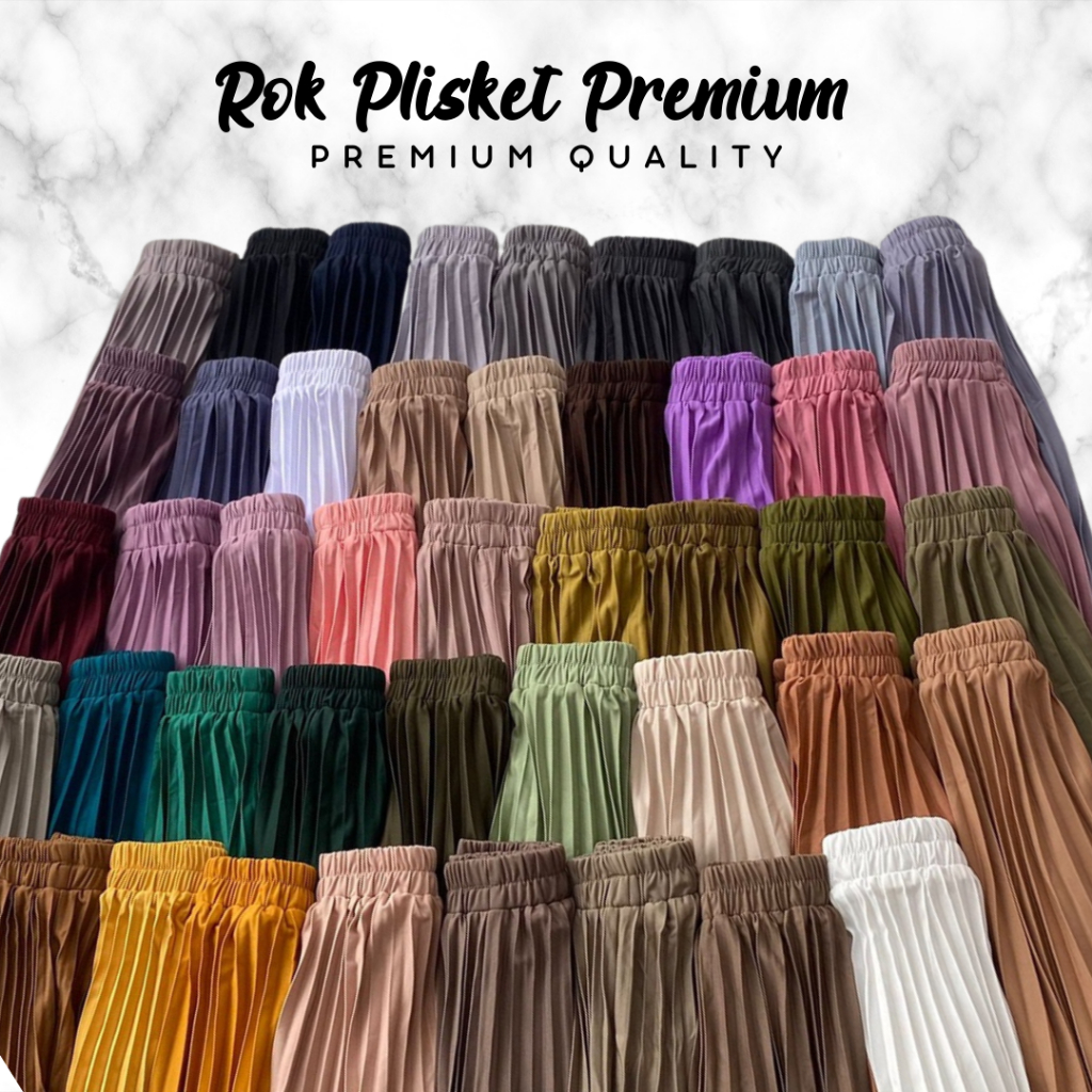 ROK PLISKET/ KULOT PLISKET  BS (CACAT PRODUKSI ) // CACAT PRODUK MURAH // ROK PLISKET CACAT