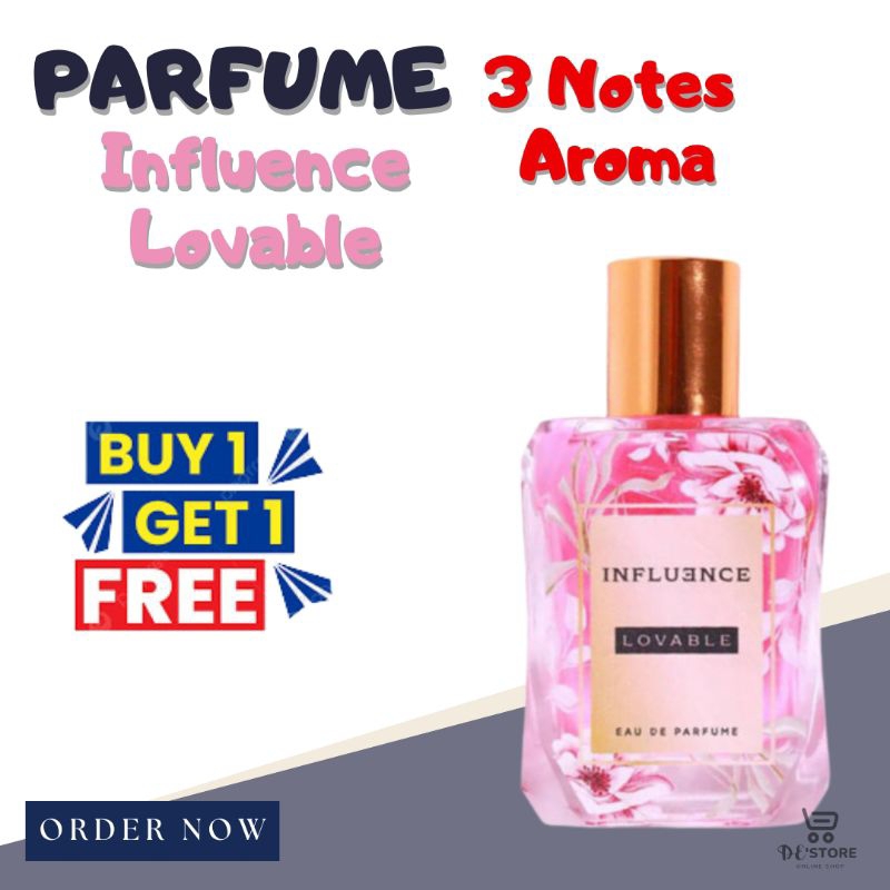 Parfum INFLUENCE Lovable Eau De Parfume Cewek Original Bpom Wangi Tahan Lama