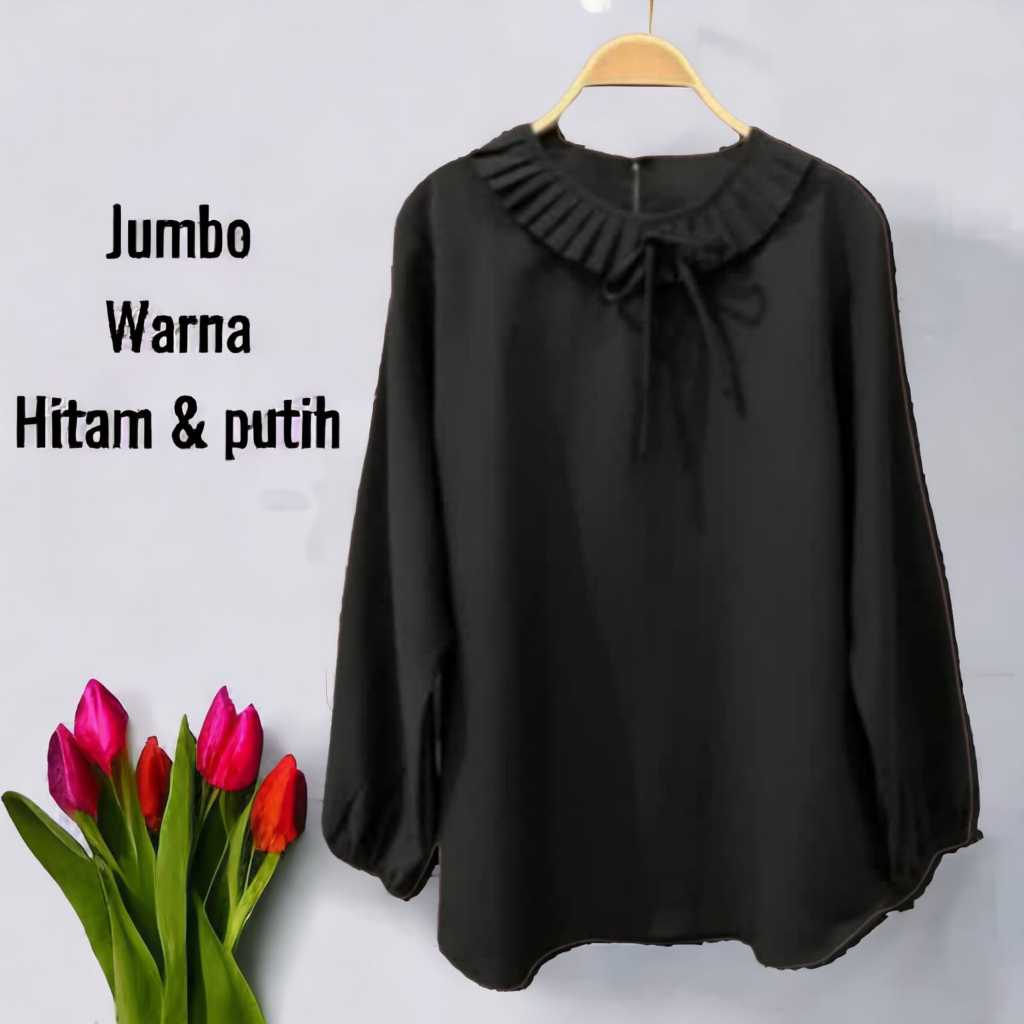 Atasan  Dahlia jumbo/Atasan Wanita Blouse Terbaru/Atasan Wanita Kekinian/Terbaru Kekinian 2024 Viral