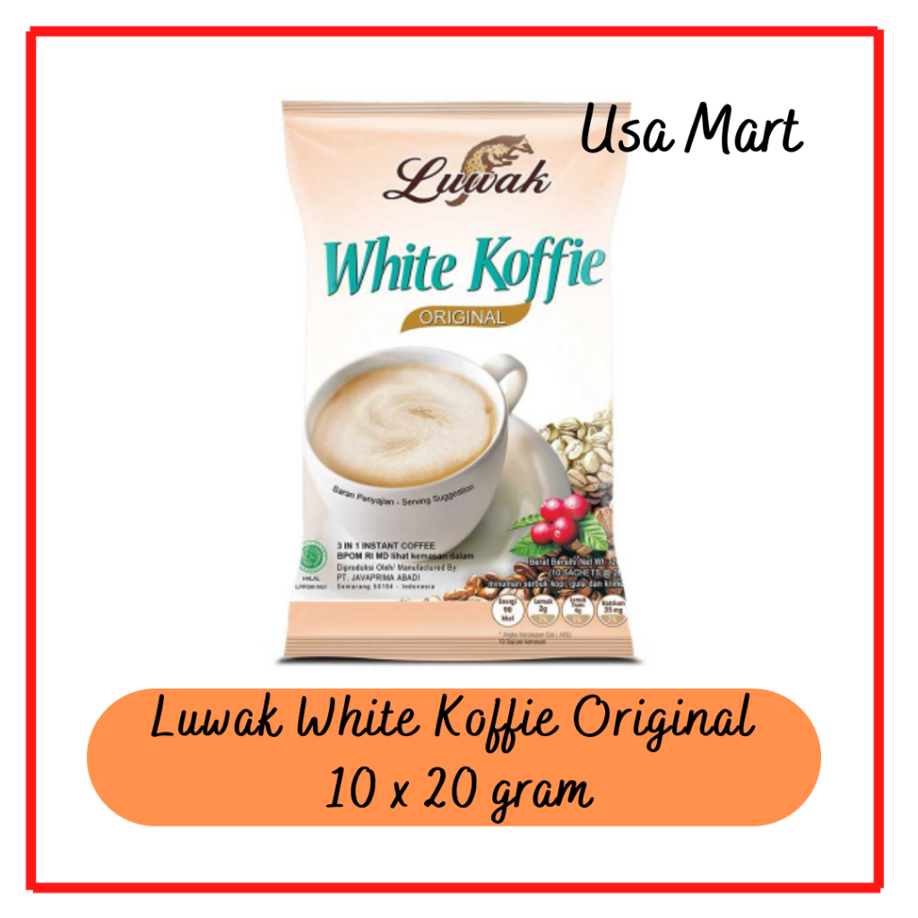 

Luwak White Koffie Original 10 x 20 g