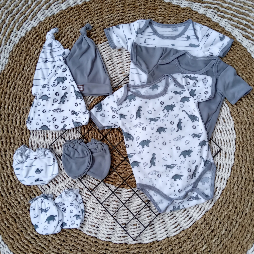 Paket Hemat Topi Kupluk Jumper Sarungtangan Bayi Baru Lahir Newbron Kaki Laki Laki Perempuan Jaya Baby&amp;Kids