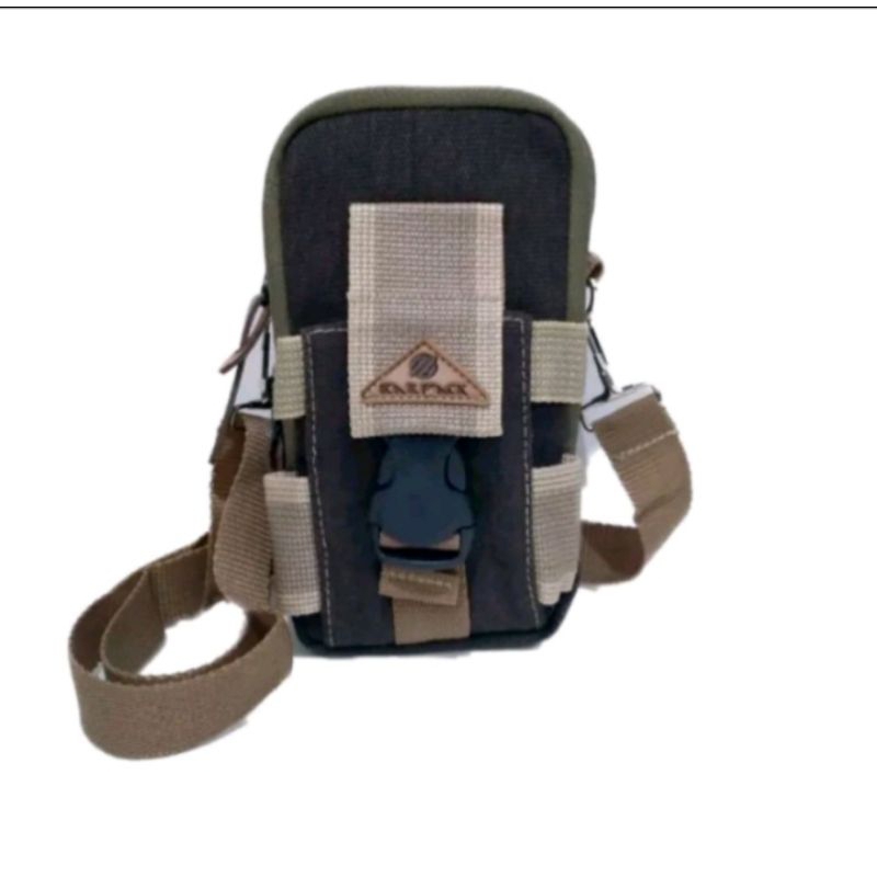 Tas selempang kecil - tas selempang hp - tas kanvas mini - tas pinggang pria
