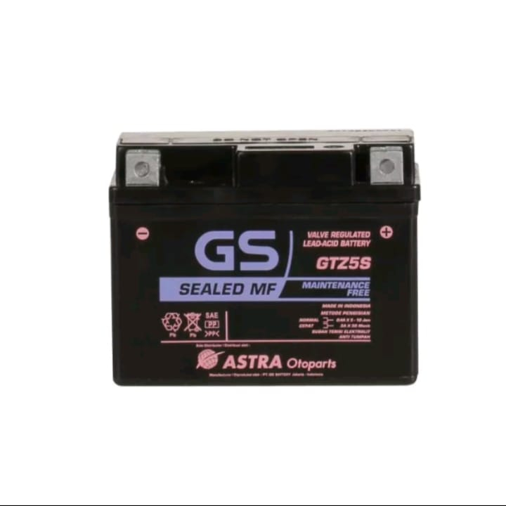 Aki/accu Motor GS ASTRA MF GTZ5S Beat,Vario,Scoopy,Revo,Mio dll