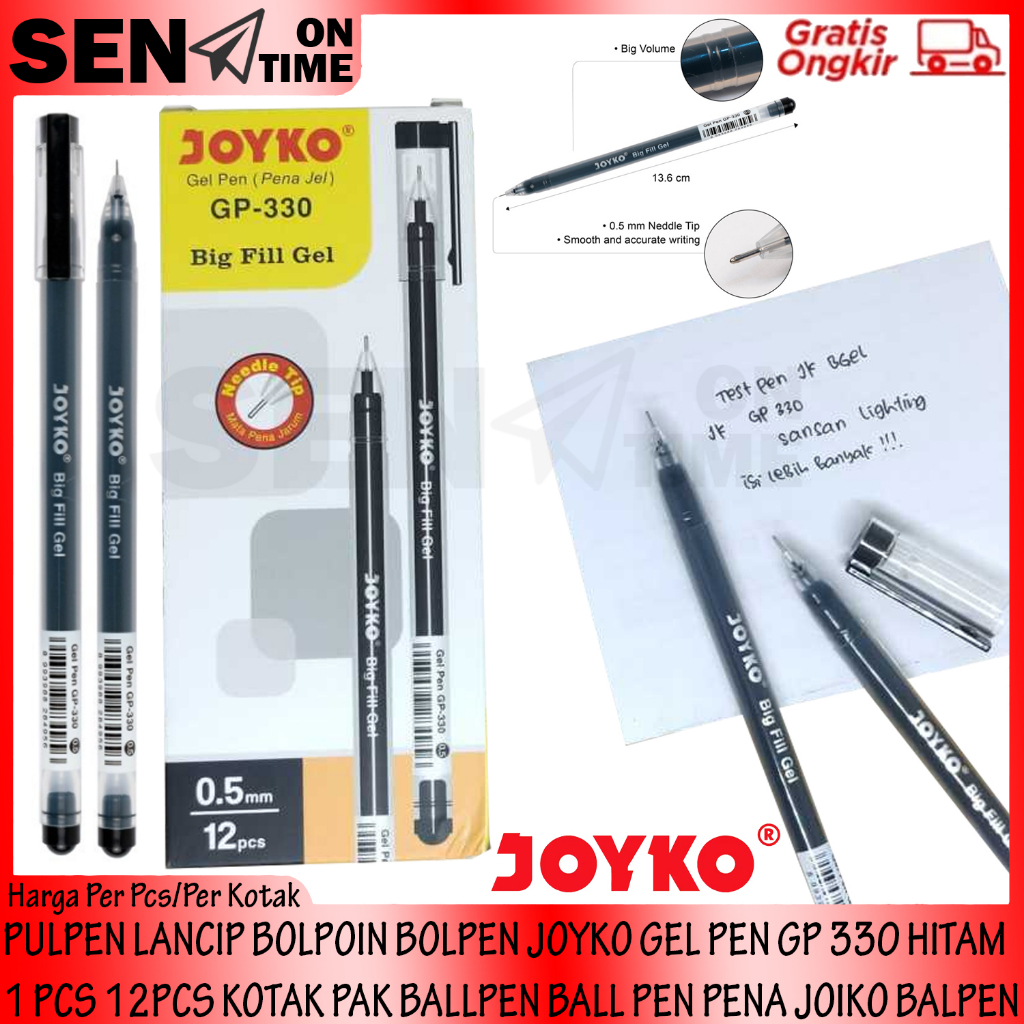 

PULPEN JOYKO GP-330 0.5 MM 1 PCS 12PCS KOTAK HITAM BALLPEN PEN PENA BOLPOIN CAIR TINTA ITAM ALAT PERLENGKAPAN KANTOR SEKOLAH PER PACK PAK LUSIN ISI (12PCS) BALPEN BALL POINT PENA BOLPOIN KANTOR SEKOLAH ALAT TULIS BALPEN LANCIP LUNCIP BALLPOINT BALPOIN