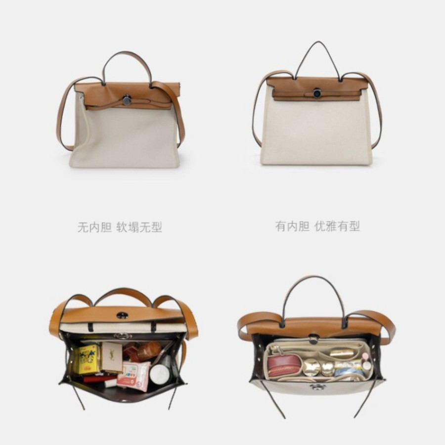 Bag organizer herbag bahan felt / dalaman tas herbag 31 & 39