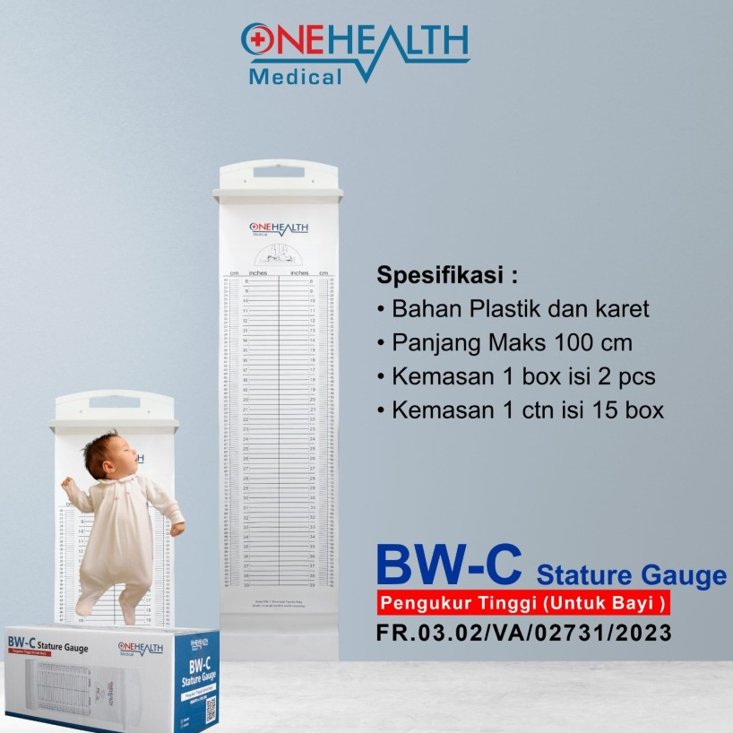 Infantometer Onehealth Pengukur Panjang Bayi Pengukur Panjang Bayi Onehealth BW-C Infantometer Alat 
