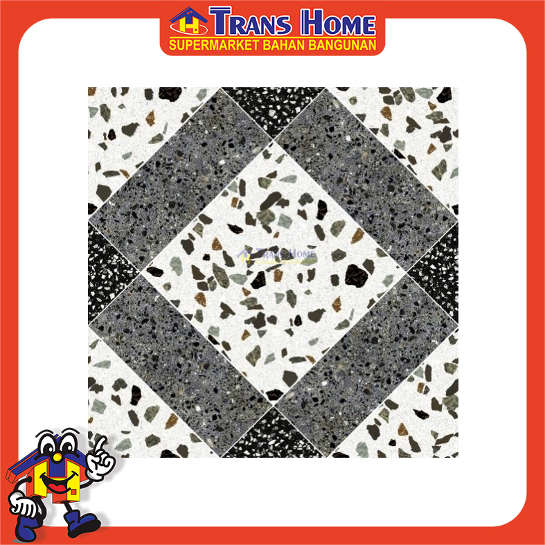 ASIA ROCKFORD GREY, BLUE, AND BROWN Ukuran 25x25 (ASIA )