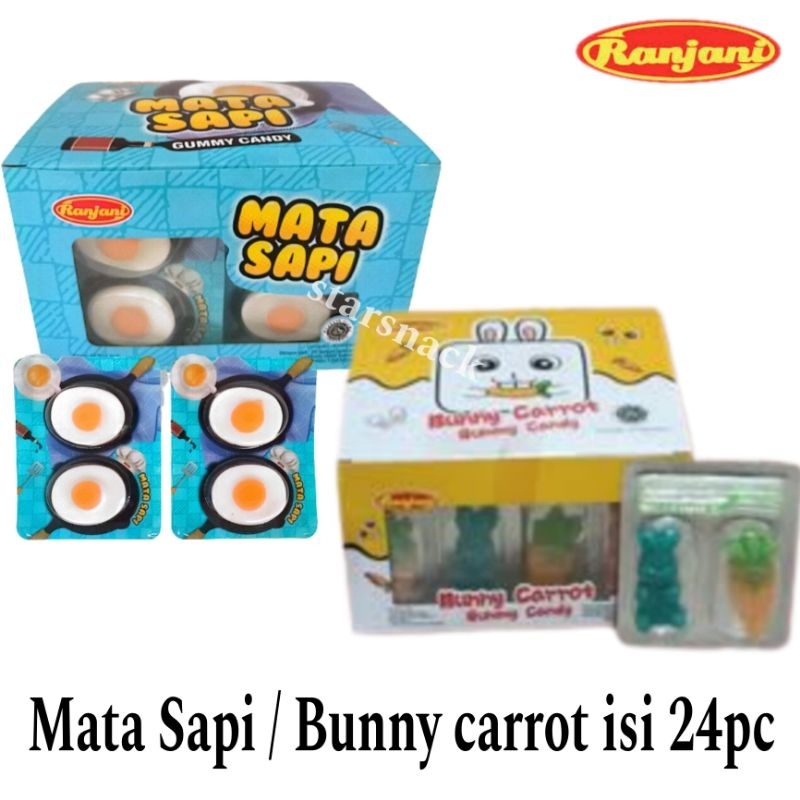 

Ranjani Bunny Carrot/ Mata Sapi telur jelly isi 24pc