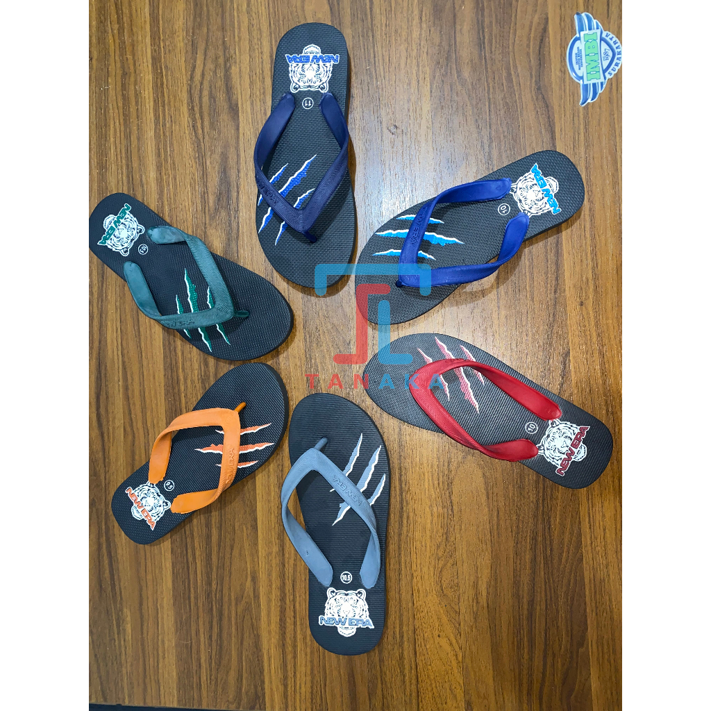 1 PACK ISI 6 Sandal Jepit New Era Kenzo Original