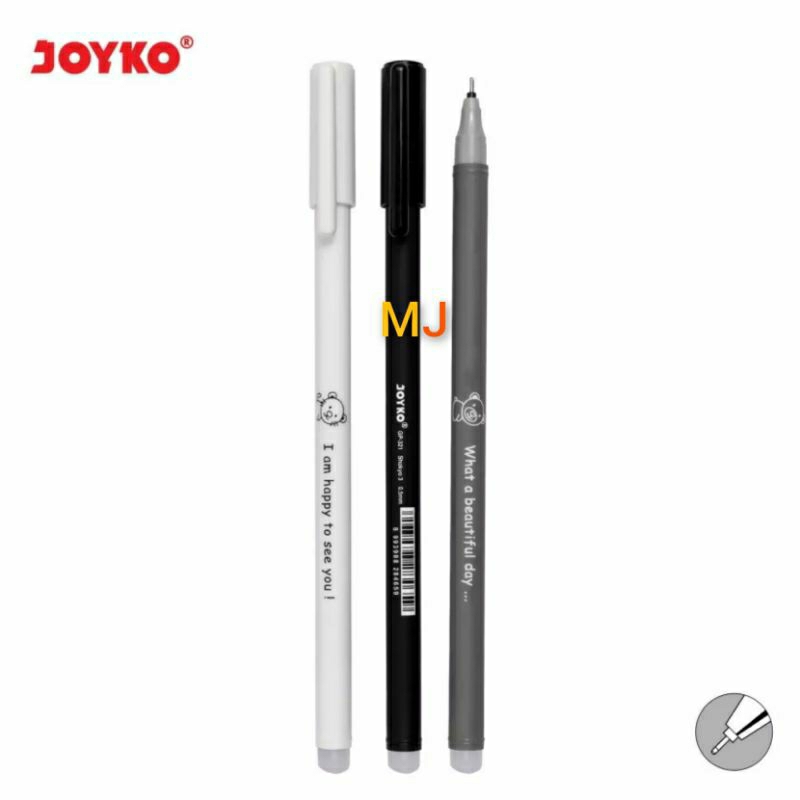 

Joyko erasable gel pen GP 321 hitam pulpen bisa dihapus