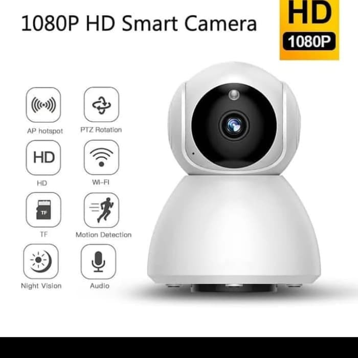 Kamera CCTV V380 WIFI HQ7S 1080 HD Wireless 360 derajat View || Kamera CCTV V380
