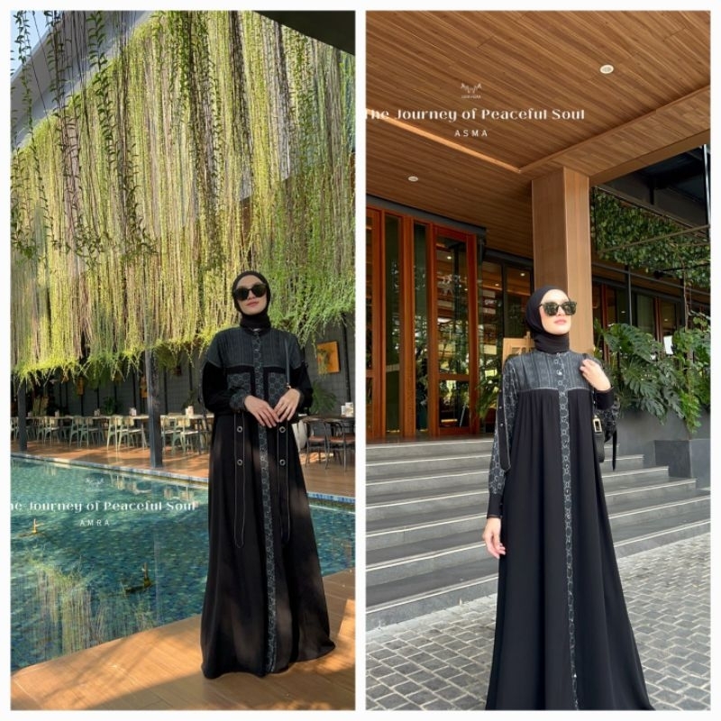 [ULYA HIJAB] GAMIS SET TERBARU / DRESS SET PRINTING " THE JOURNEY OF PEACEFUL SOUL ASMA & AMRA " by 