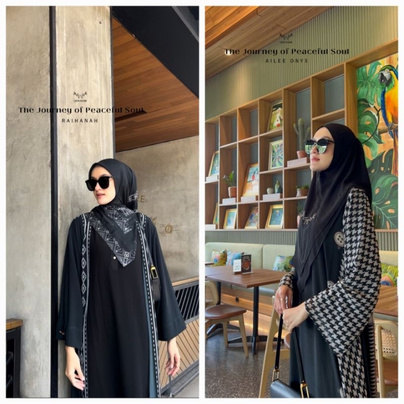 [ULYA HIJAB] GAMIS SYARI SET / DRESS SET " THE JOURNEY OF PEACEFUL SOUL ABAYA RAIHANA & AILEE ONYX "
