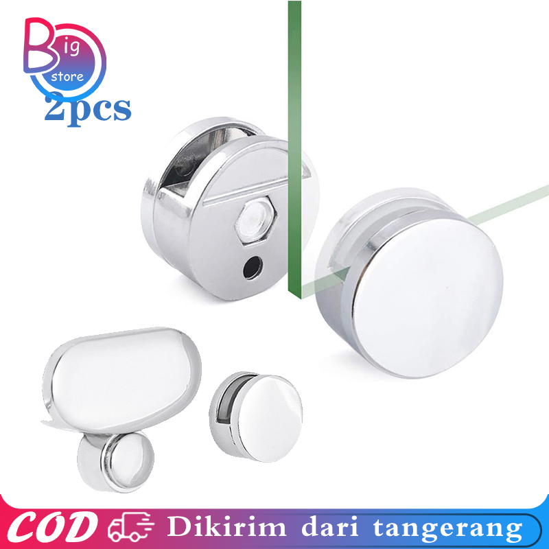 2pcs Penjepit Kaca Dinding / Klip Penjepit Cermin Kaca / Klem Jepit Kaca Cermin / Klem Jepit Kac