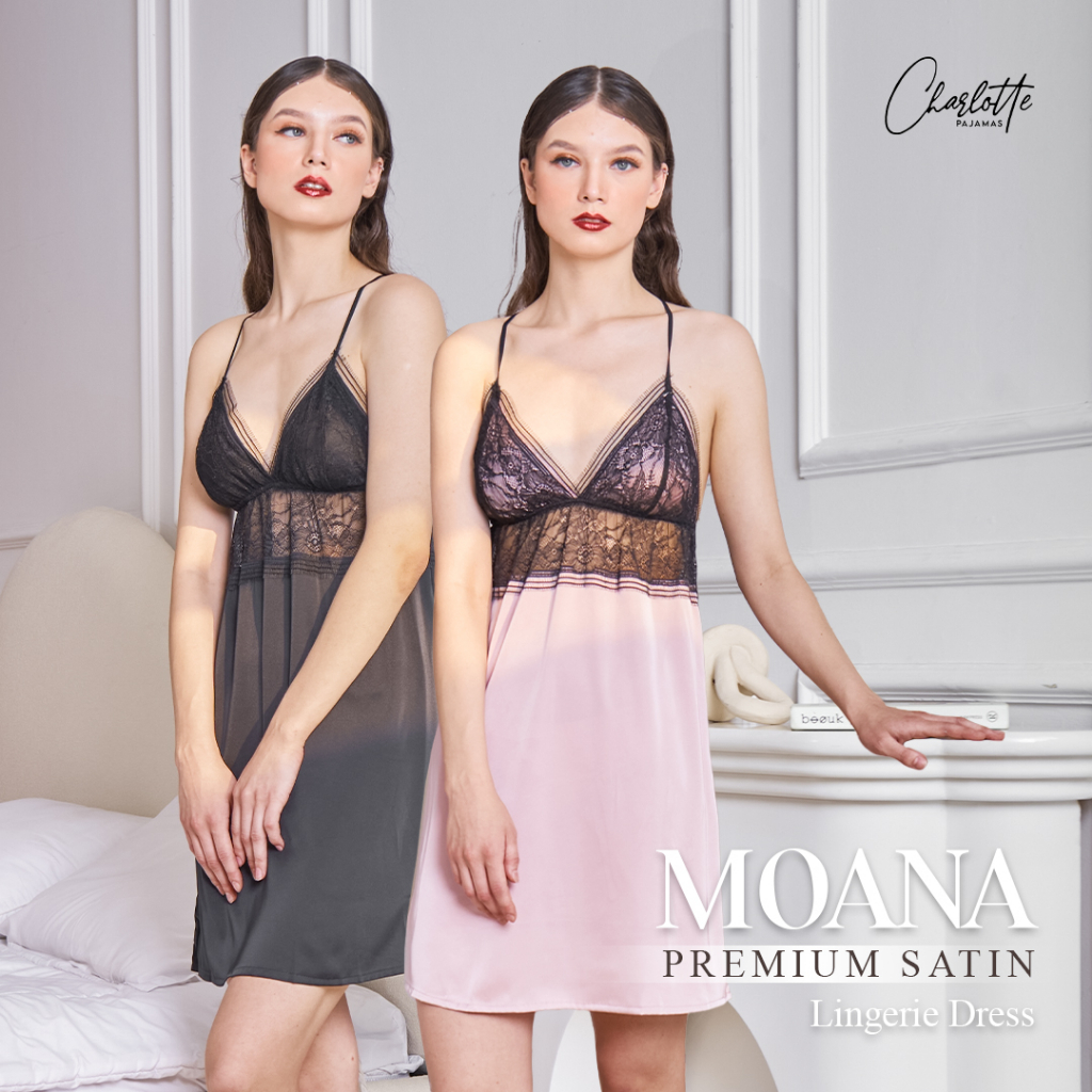 CHARLOTTE  - Moana set lingerie dress sexy seserahan premium