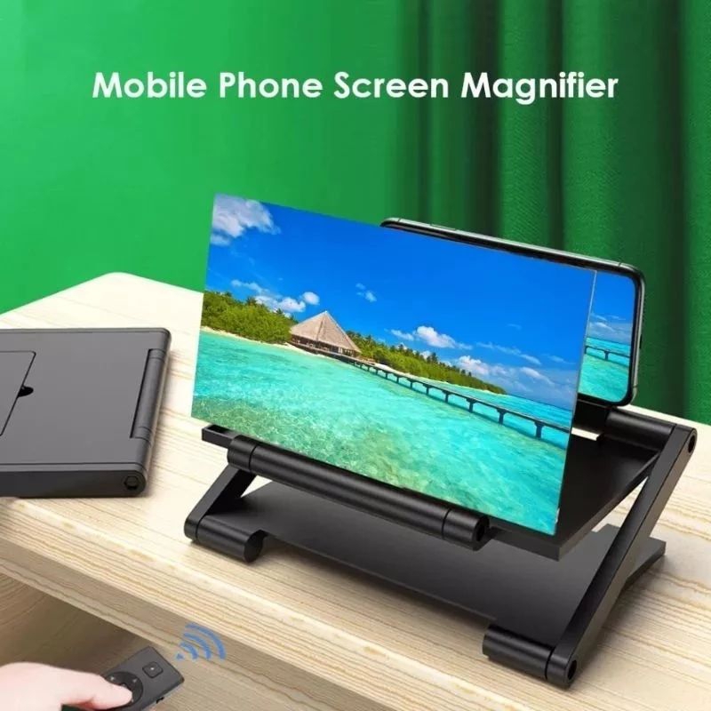 Kaca Pembesar Layar HP 3D F6 10 inch/F3/F12  Folding Screen Enlarger/Stand