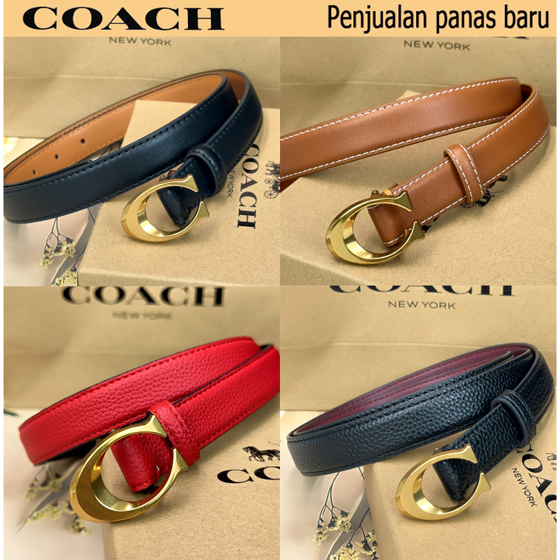 【Barang spot】Original COACH Aksesoris Fashion/ Ikat Pinggang/Sabuk mode/ladies belt/ikat pinggang/to